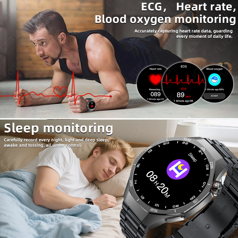 ساعة LIGE الذكية مع قياس ECG ل - مراجعة Health Wellness Trends 2026 وسعره