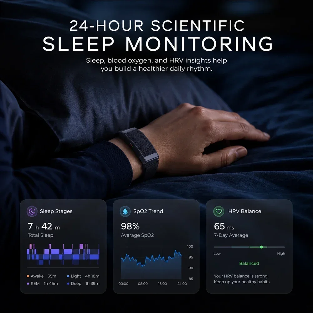 ساعة ذكية جديدة بدون شاشة لتتب - مراجعة Health Wellness App وسعره