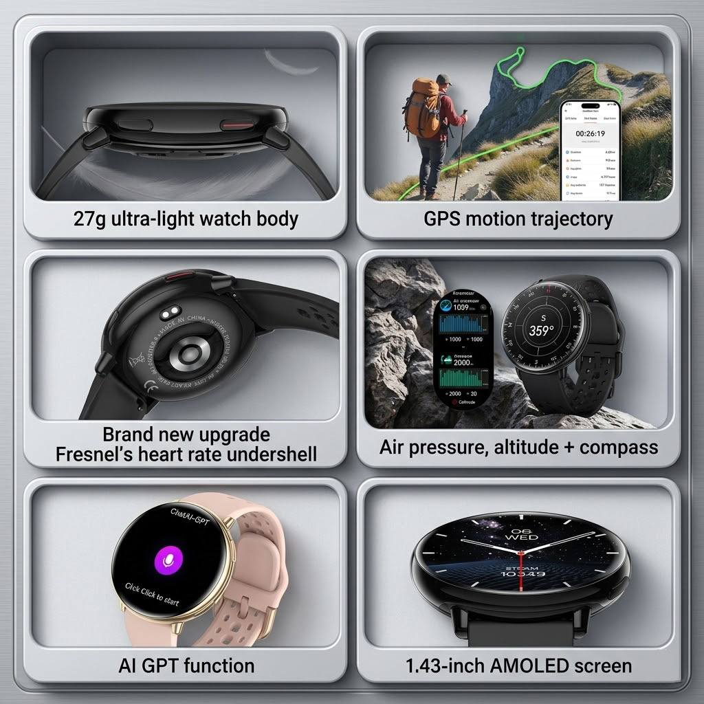 ساعة ذكية HD21 بشاشة AMOLED مق - مراجعة Health Wellness Trends 2026 وسعره